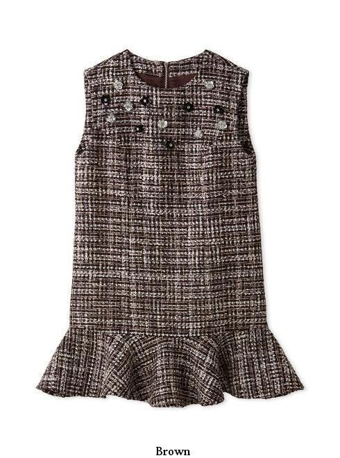 lilybrown シャツセットツイードミニワンピース LILY BROWN（リリーブラウン）の「[L.B CANDY STOCK]シャツセット