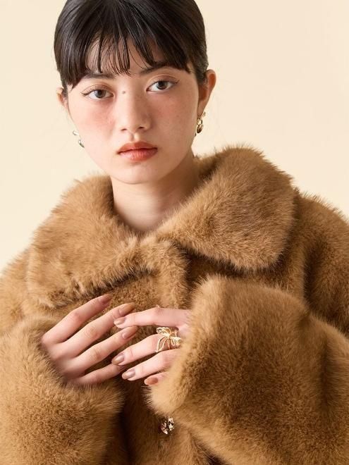 Lily Brown （リリーブラウン)バリエファーコート 25秋冬【LWFJ255112