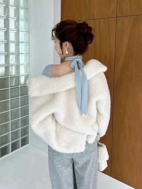 Lily Brown （リリーブラウン)バリエファーコート 25秋冬【LWFJ255112