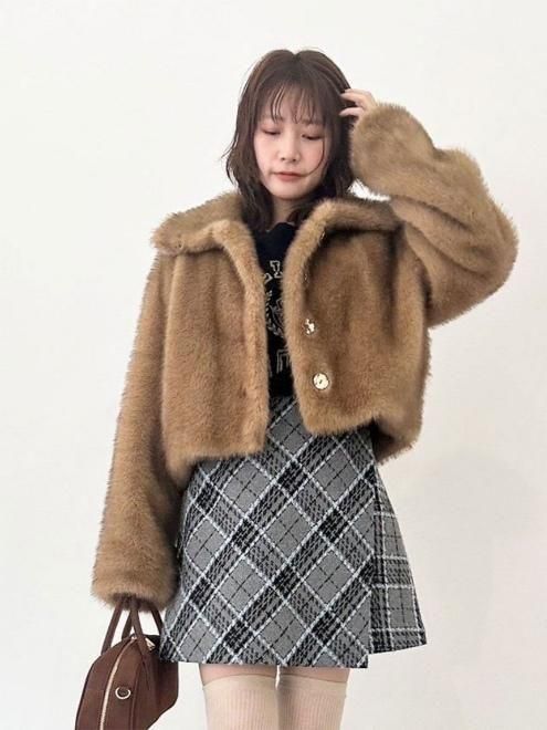 Lily Brown （リリーブラウン)バリエファーコート 25秋冬【LWFJ255112