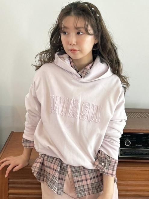 Lily Brown （リリーブラウン)【ANNASUI】ロゴフーディー 25秋冬