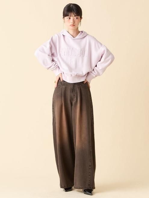 Lily Brown （リリーブラウン)【ANNASUI】ロゴフーディー 25秋冬