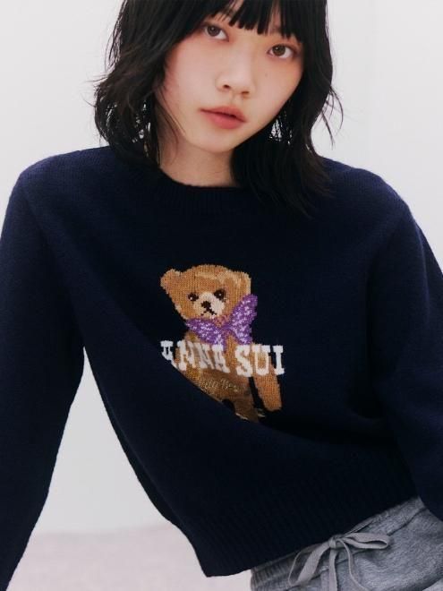 Lily Brown （リリーブラウン)【ANNASUI】バタフライLily Bearニット