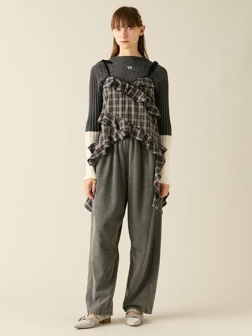 FURFUR ファーファー フリルキャミトップス ビスチェ FURFUR (ファーファー)フリルキャミトップス 25秋冬【RWFT254081