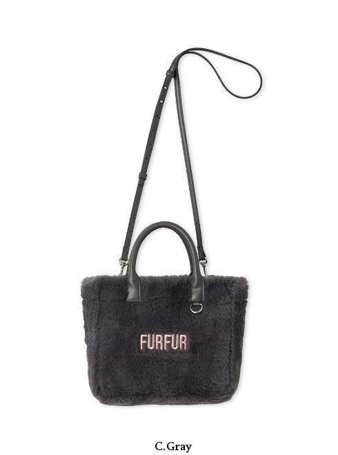 FURFUR]マテリアル巾着バッグ 未使用新品 IVR WEB限定カラー