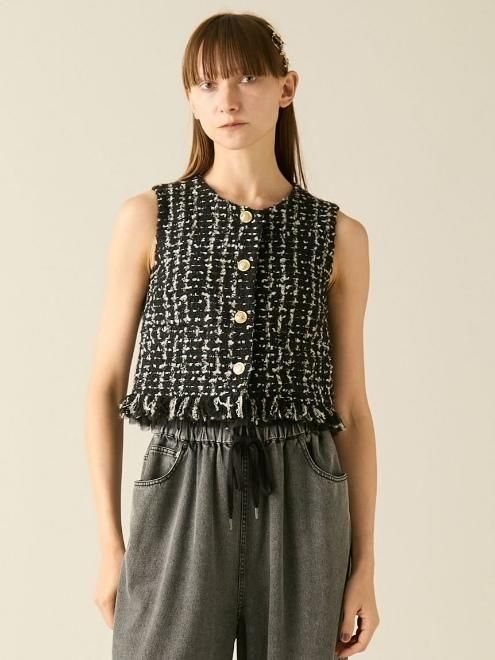 FURFUR / ファーファー ツイードベスト  25秋冬予約 RWFT254075 入荷予定 : 8月下旬〜(10%OFF&PT5倍) FURFUR (ファーファー)ツイードベスト 25秋冬予約【RWFT254075