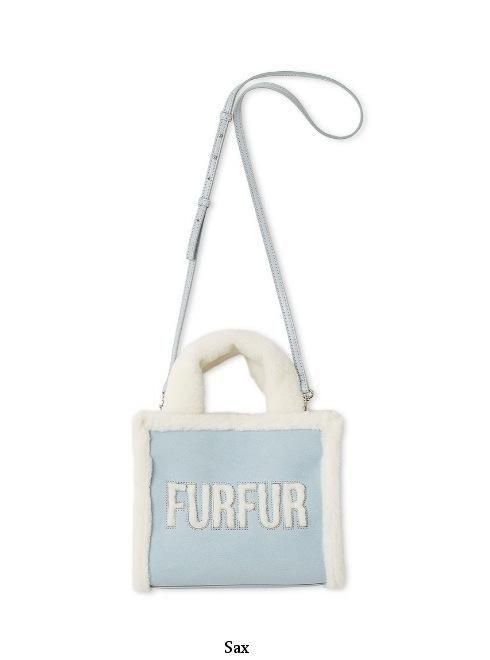 FURFUR (ファーファー)ムートンロゴトートバッグ 25秋冬予約
