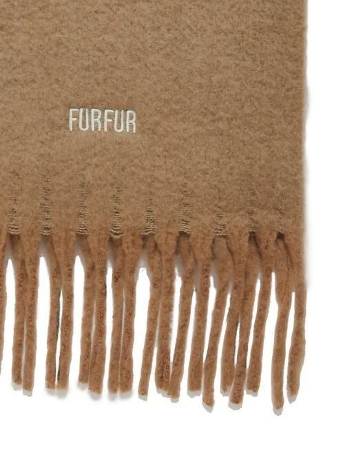 FURFUR (ファーファー)ロゴ刺繍フリンジストール 25秋冬