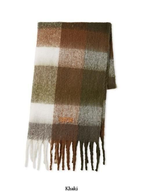 美品✨ 45R メリノチェックワンピース 縮絨ウール　ロゴ刺繍 フリンジ 45R葉山ものがたり モントックン刺繍ベタッチプリントの908裏毛クルー