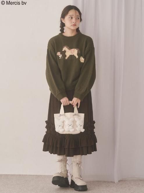 merry jenny (メリージェニー)もこもこナインチェミニトート 25秋冬