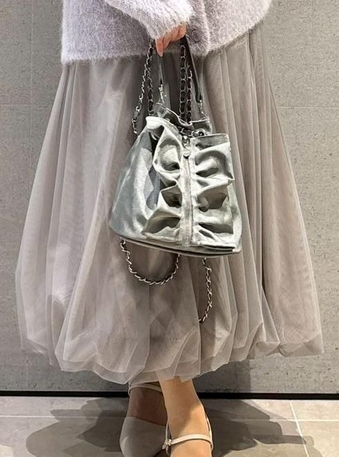 CELFORD (セルフォード)チェーンショルダーフリルサック 25秋冬