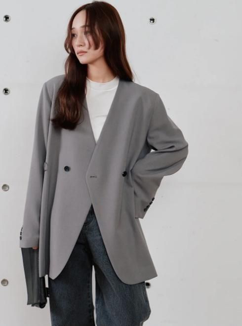 Hella(ヘラ)double button no collar jacket 26春夏予約【h261