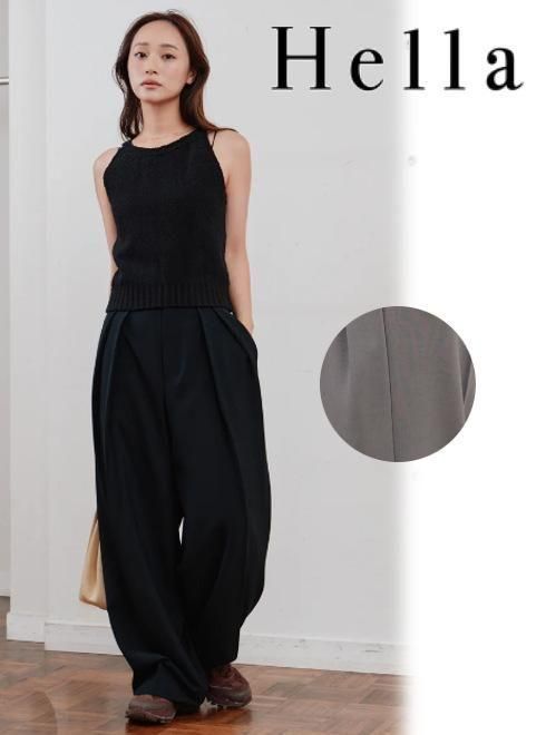 Hella(إ)<br>double tuck wide pants  26ղͽh261-36ۥѥ ͽ : 2ܡ