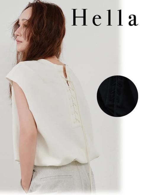 Hella(إ)<br>back laceup sweat top  26ղͽh261-10ۥåȡѡ ͽ : 6ܡ
