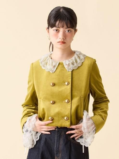 Lily Brown （リリーブラウン)スカラップビジューアタッチド