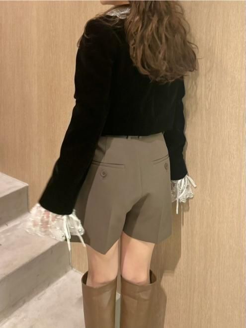 LILY BROWN 正規品 WEB限定カラー】[L.B CANDY STOCK]シフォンリボンビジューニット