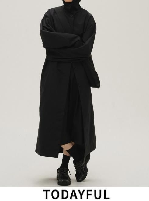 idem レースウールコート idem（イデム）の「lace docking wool coat / レースウール