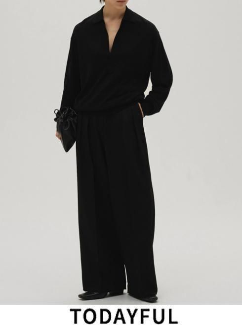TODAYFUL (ȥǥե<br>Tuck Wide Trousers  26ղͽ12610714ۥѥ ͽ : 3~
