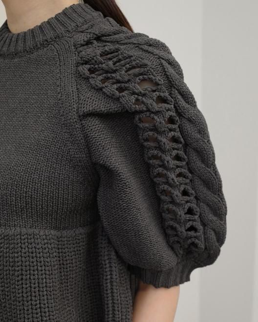 トップス TODAYFUL Puffsleeve Hand Knit TODAYFUL/トゥデイフル】Puffsleeve Hand Knit/パフスリーブ