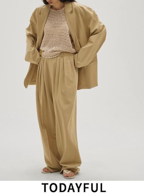 TODAYFUL (ȥǥե<br>Dry Touch Tuck Trousers  26ղͽ12610705ۥѥ ͽ : 4~