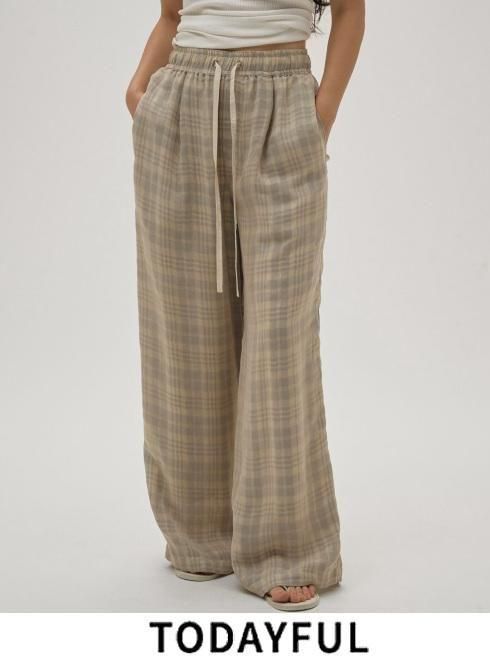 TODAYFUL (ȥǥե<br>Check Jacquard Pants  26ղͽ12610710ۥѥ ͽ : 5~