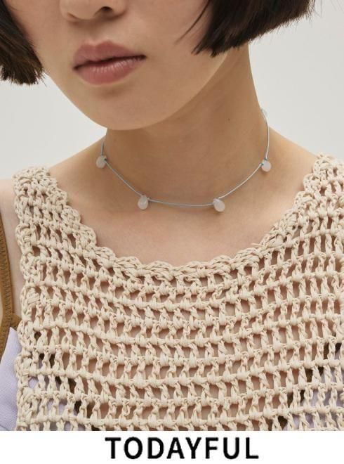 TODAYFUL (ȥǥե<br>Glass Beads Choker  26ղͽ12610905ۥͥå쥹 ͽ : 5~