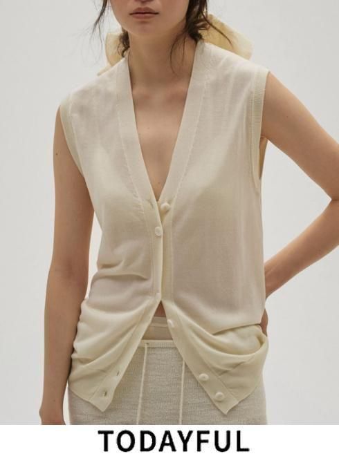 TODAYFUL (ȥǥե<br>Tencelsilk Knit Vest  26ղͽ12610517ۥ٥ ͽ : 5~