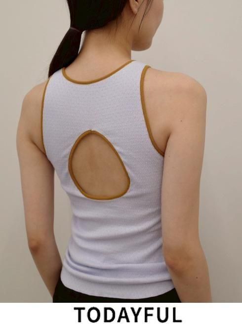 TODAYFUL (ȥǥեCupin Piping Tanktop   26ղͽ12610615ۥ󥯥ȥåסΡ꡼֥ȥåץ ͽ : 5ܡ