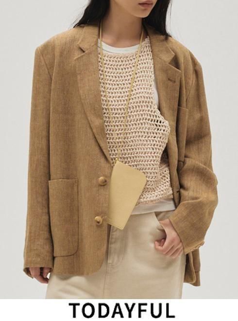 TODAYFUL (ȥǥեBoyfriend Linen Jacket  26ղͽ12610107ۥ㥱å ͽ : 3ܡ