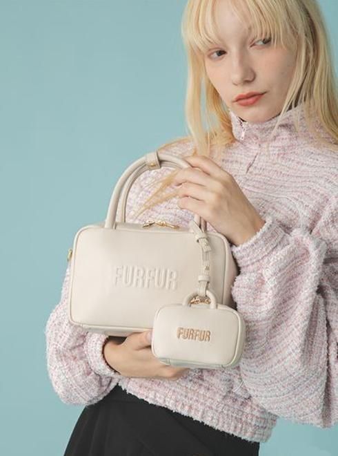 FURFUR (ファーファー)バリエーションスクエアボストンバッグ 25秋冬
