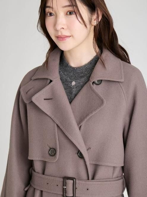 CELFORD (セルフォード)ウール混ロングトレンチコート 25秋冬