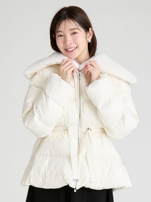 CELFORD　セルフォード　 ファー襟付きキルティングショートコート 撥水加工】ファー襟付きキルティングショートコート(コート)｜OUTER