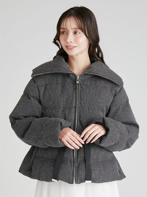 CELFORD (セルフォード)ファー襟付きツイードショートコート 25秋冬