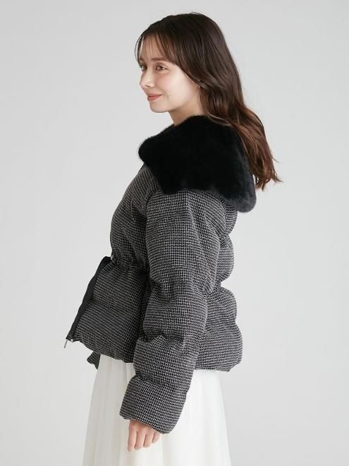 CELFORD (セルフォード)ファー襟付きツイードショートコート 25秋冬