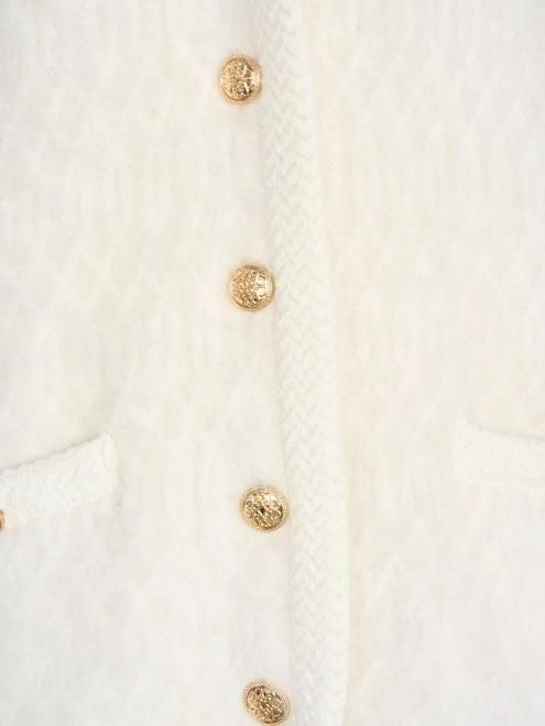 snidel （スナイデル）ファーライクミドルニットジャケット 25秋冬