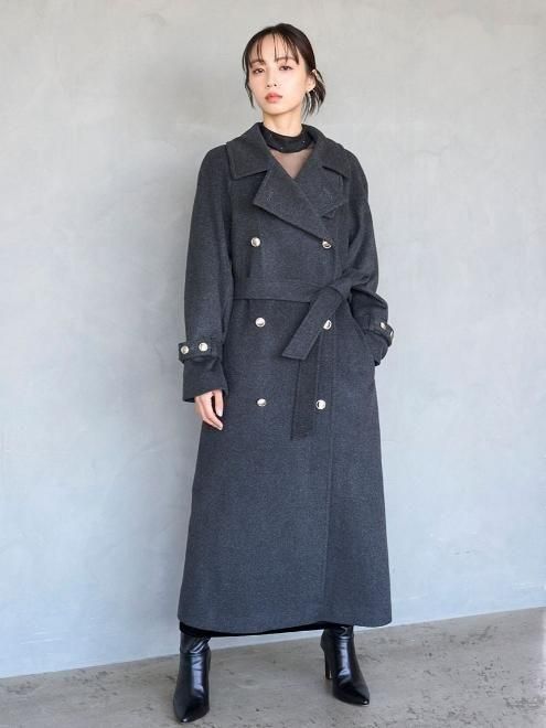 新品未使用❗️snidel コート snidel （スナイデル）ウールカシミヤスタンドカラーコート 25秋冬