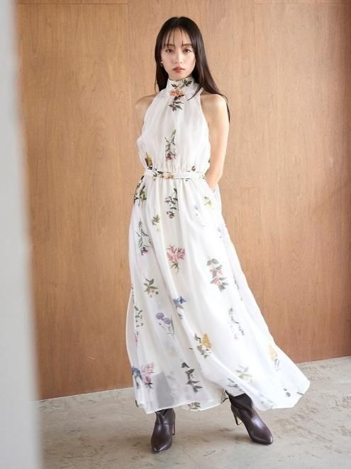 snidel （スナイデル）Susフラワーモチーフワンピース×ボレロ 25秋冬