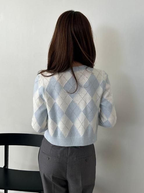 snidel （スナイデル）アーガイルニットアンサンブル 25秋冬