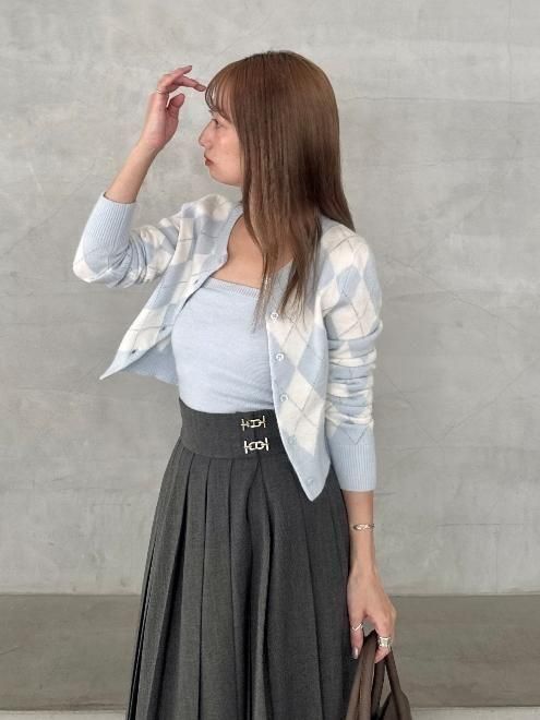 snidel （スナイデル）アーガイルニットアンサンブル 25秋冬