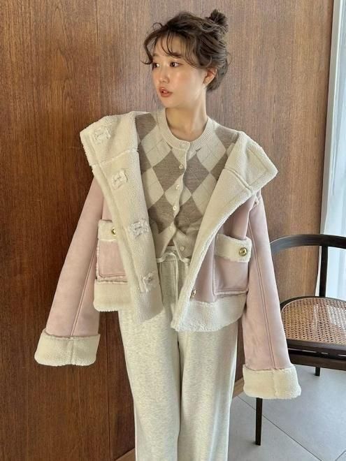 snidel （スナイデル）アーガイルニットアンサンブル 25秋冬