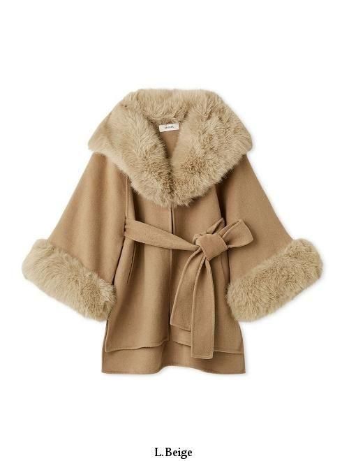 スナイデル 2025新作 ファーケープコート ファーケープコート（チェスターコート）｜SNIDEL（スナイデル