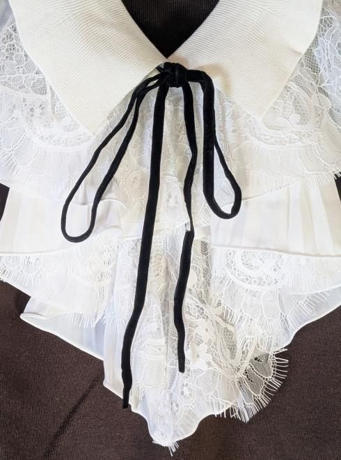 snidel （スナイデル）Susレイヤードラッフルニットプルオーバー 25