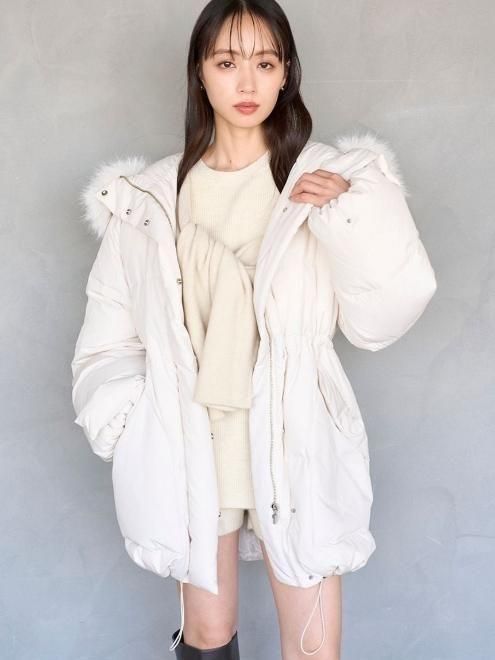 snidel （スナイデル）西川フードファーミドルダウン 25秋冬