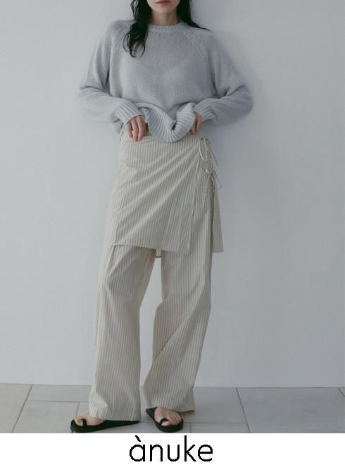 anuke (̡<br>Stripe Layered Pants  26ղͽ62610701ۥѥ ͽ : 3ܡ 26ռ