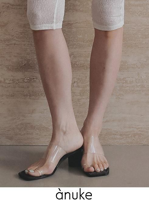 anuke (̡<br>Square Clear Sandals  26ղͽ62611019ۥ ͽ : 3ܡ 26ռ