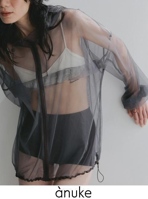 anuke (̡<br>Tulle Zip Blouzon  26ղͽ62610201ۥ֥륾 ͽ : 3ܡ 26ռ