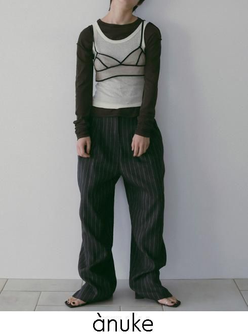 anuke (̡<br>Linen Tuck Pants  26ղͽ62610706ۥѥ ͽ : 3ܡ 26ռ