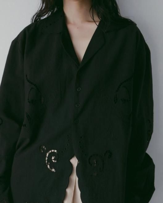 anuke (アンヌーク）Cutwork Opencollar Shirts☆ 26春夏予約