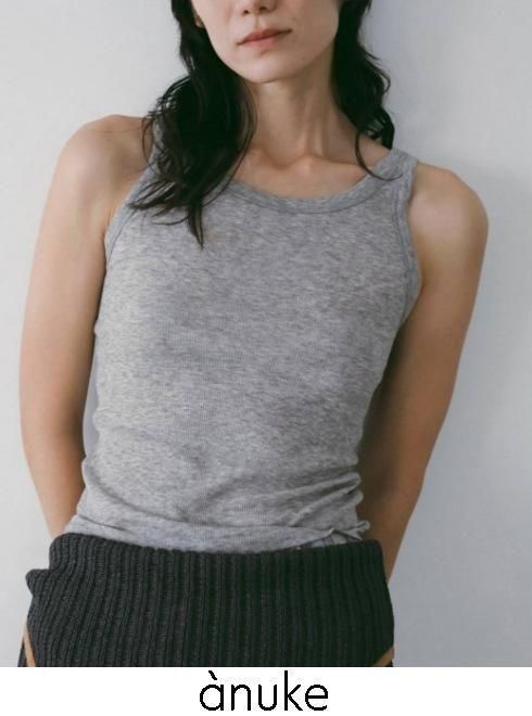 anuke (̡<br>Wool Rib Tanktop  26ղͽ62610614ۥ󥯥ȥåסΡ꡼֥ȥåץ ͽ : 4ܡ 26ռ