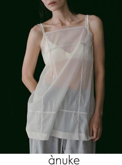 anuke (̡<br>Sheer Panel Longcamisole  26ղͽ62610421ۥߥ롦٥ȥåסӥ ͽ : 5ܡ 26ռ